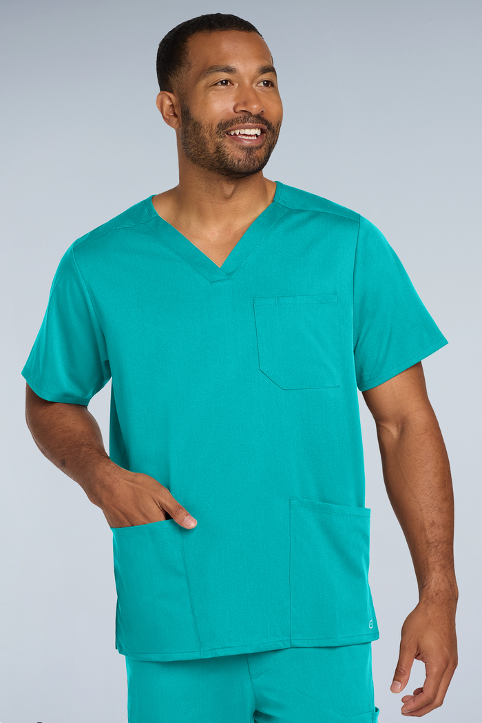 Wink® Men's Premiere Flex™ V-Neck Top | WW5068 - The Lemon Print & Design Studio