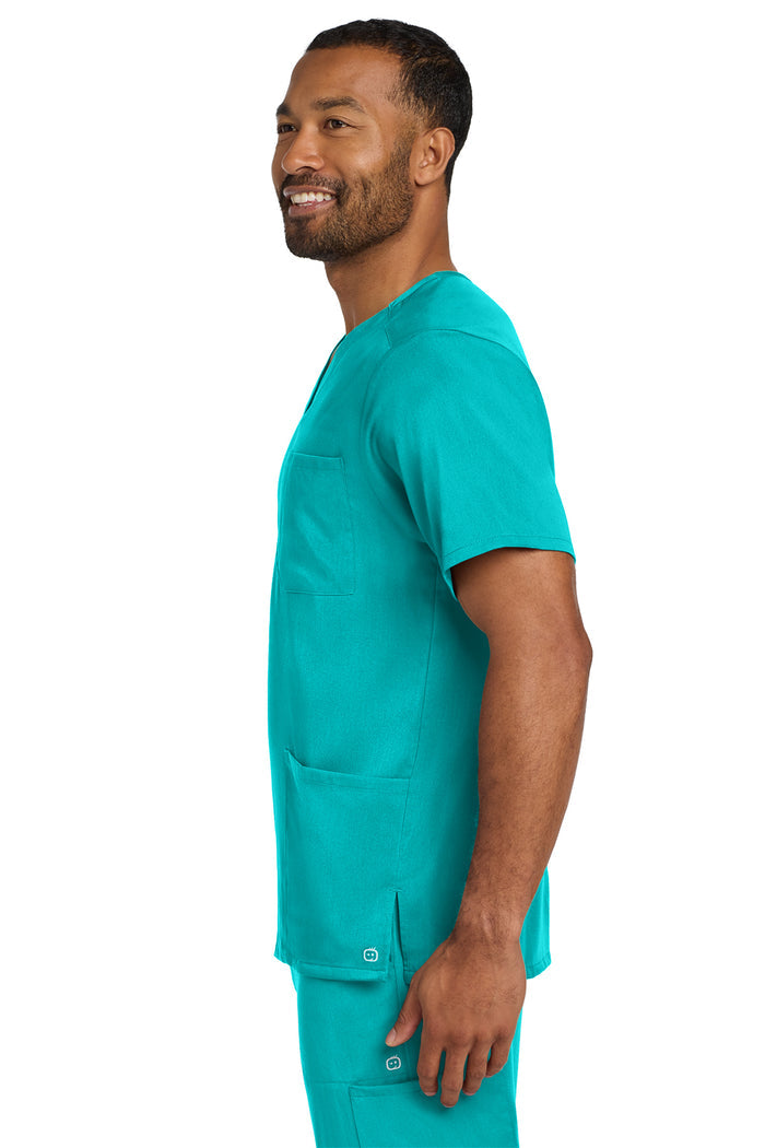 Wink® Men's Premiere Flex™ V-Neck Top | WW5068 - The Lemon Print & Design Studio