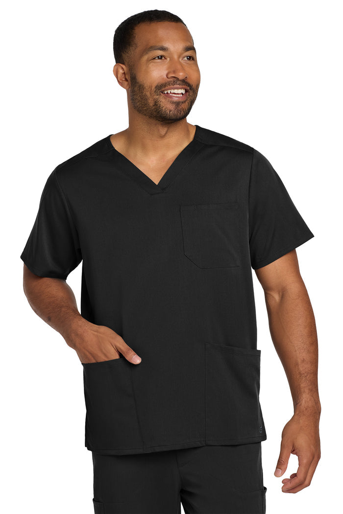 Wink® Men's Premiere Flex™ V-Neck Top | WW5068 - The Lemon Print & Design Studio