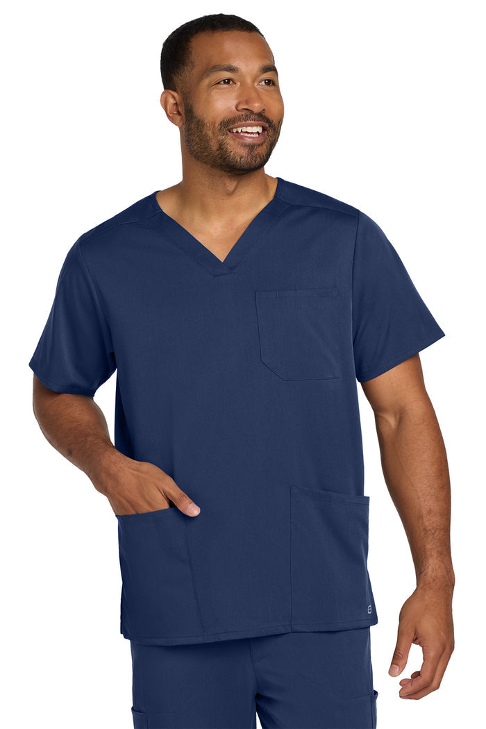 Wink® Men's Premiere Flex™ V-Neck Top | WW5068 - The Lemon Print & Design Studio