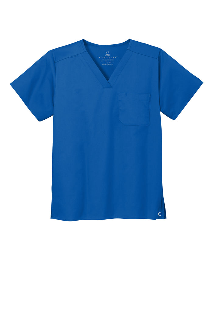 Wink® Unisex WorkFlex Chest Pocket V-Neck Top| WW3160 - The Lemon Print & Design Studio