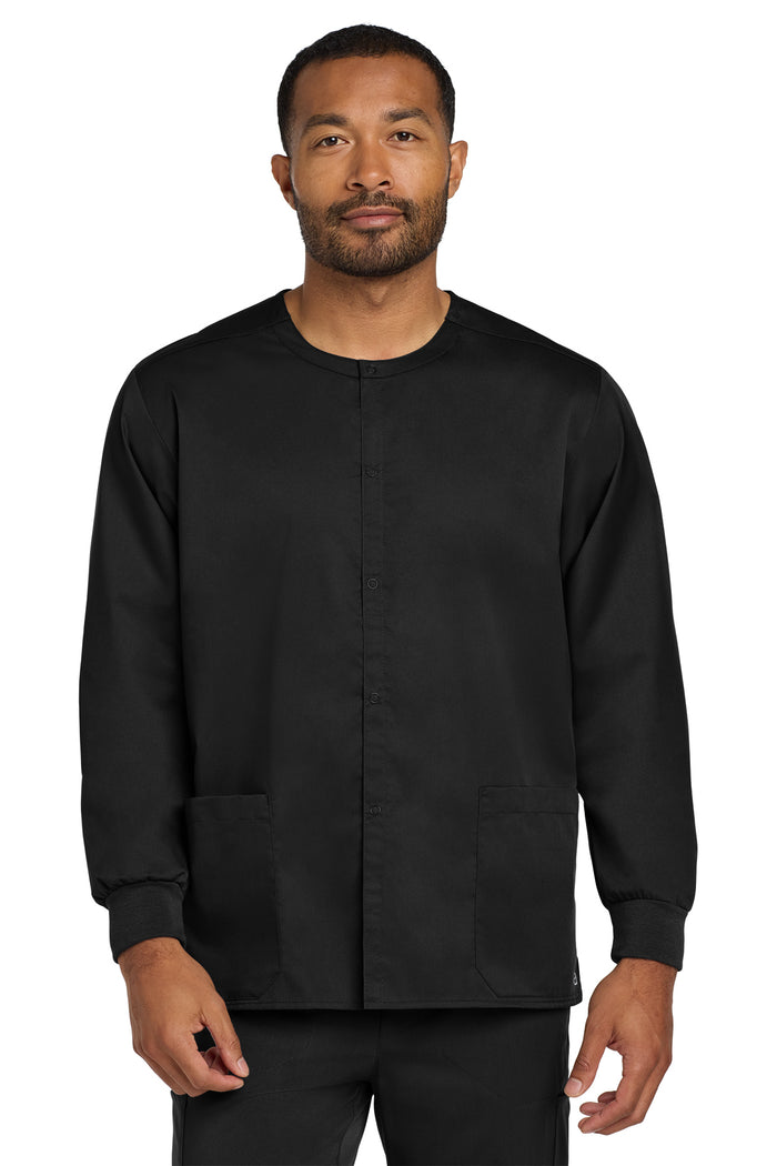 Wink® Unisex WorkFlex Snap-Front Scrub Jacket | WW3080 - The Lemon Print & Design Studio